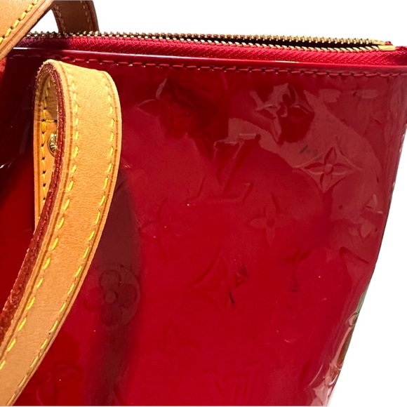 Louis Vuitton Monogram Vernis Bellevue PM (RED) Bag W / COA - Picture 13 of 16